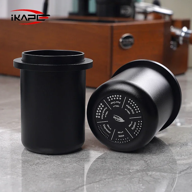 IKAPE Espresso Dosing Cup, Compatible with All the 51-58MM Portafilters, Espresso Coffee Accessory, Made of Aluminum