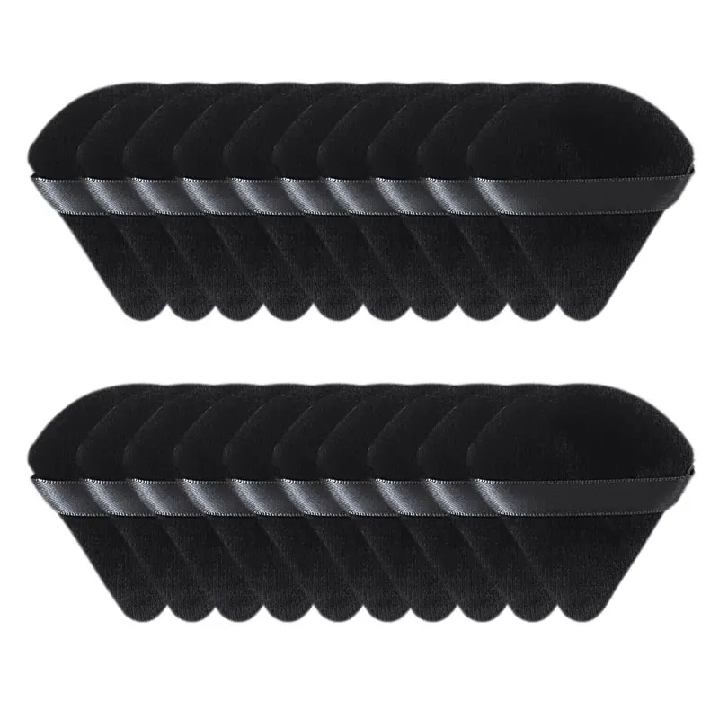 10/20 قطعة مثلث المخملية مسحوق نفخة البيتزا الدقيق وجه صغير ماكياج الإسفنج مستحضرات التجميل قابل للغسل خفيفة الوزن ماكياج أداة #1