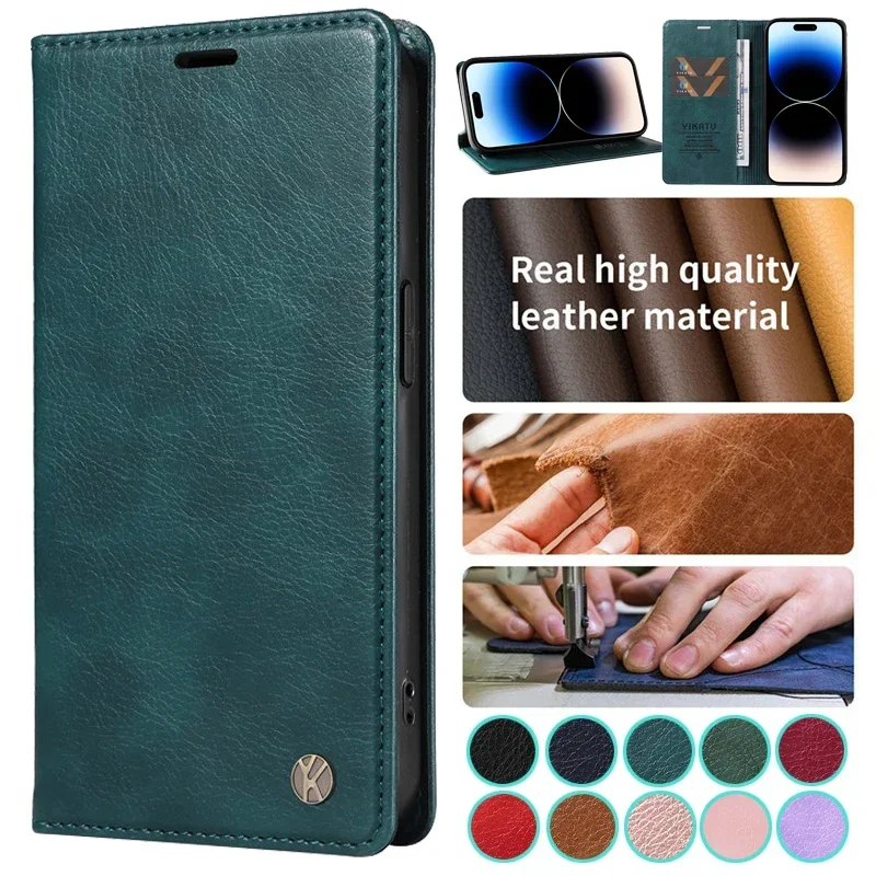 Wallet Magnetic Flip Leather Case For VIVO Y17s Y27 Y36 5G Y35 Y22 Y22s Y16 4G Y02s VIVOY17S Shockproof Phone Stand Cover 2024