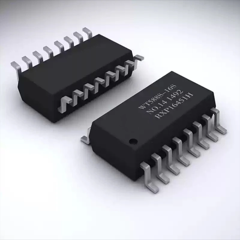 5pcs WT588S Voice Chip IC External Flash PCM Decoder Module One or Two Wire Serial Communication