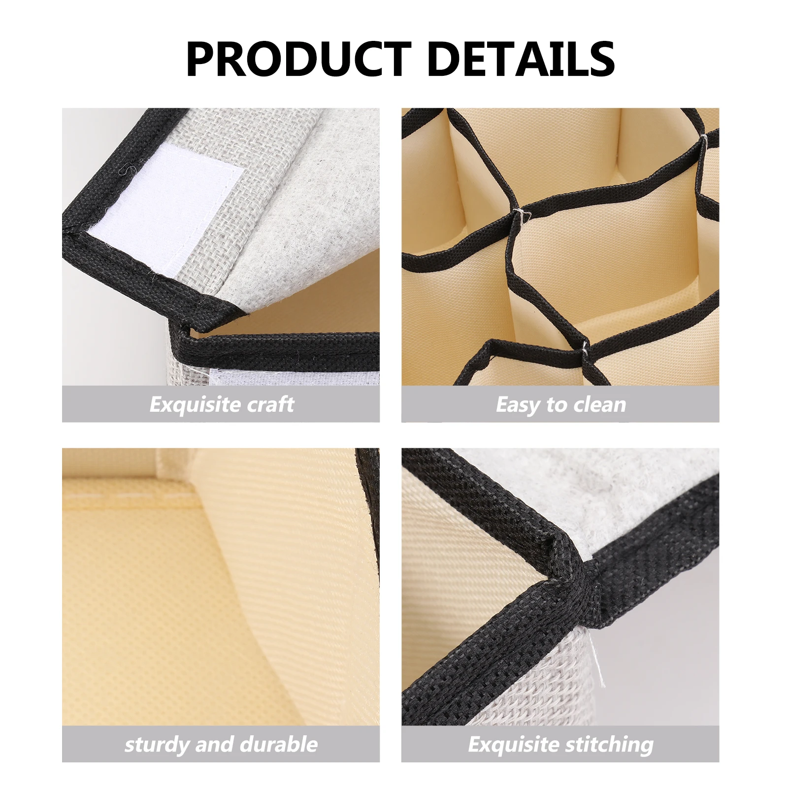 

16 Grids Underwear Socks Bras Storage Box Drawer Organizer Dustproof Cover Sturdy Washable Closet Cabinet Tidy Home Organization