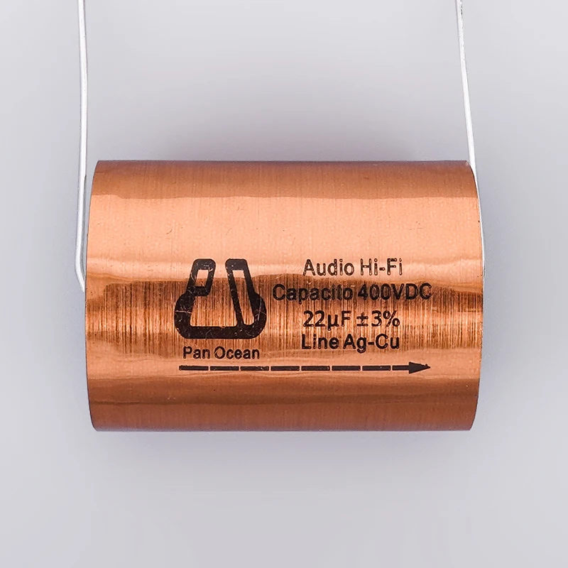 شحن مجاني 2 قطعة سلسلة Tianji MKP الممعدنة مادة البولي بروبيلين القطبية الصوت مرحبا فاي مكثف خط Ag-Cu ± 3% #3