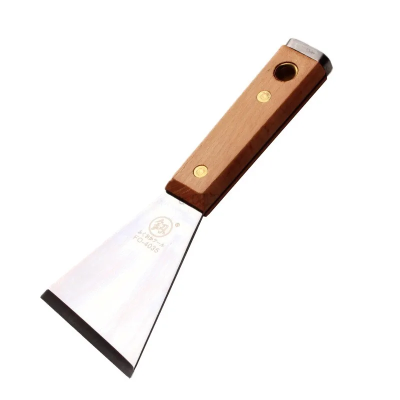 Tilt Style Thickening Steel Plate Putty Knife Knockable Shovel FO-4035 Manual Cleaning Hardware Tools Household Hand Tools