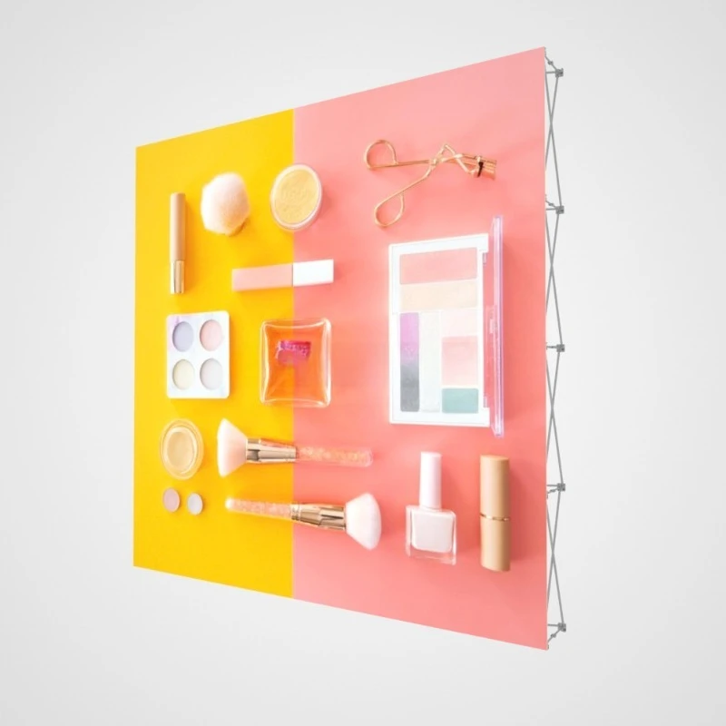 

Custom Pop-Up Background Display Stand Wall Trade Show Equipment Booth