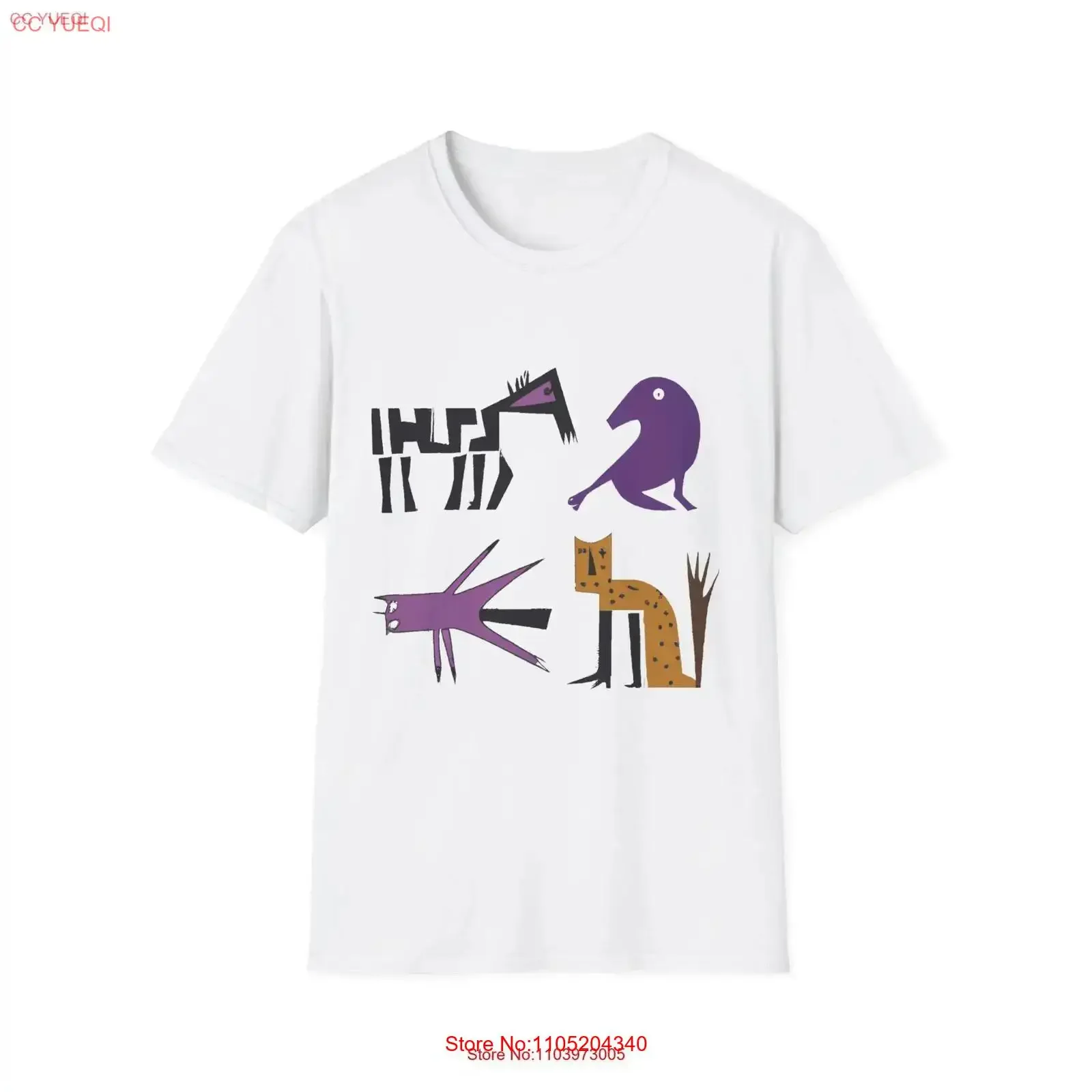 Trendy Modern Animal T Shirt Stylish Playful Designs for Lovers Perfect Casual Outfits vintage Washed Top For Everyday Wear