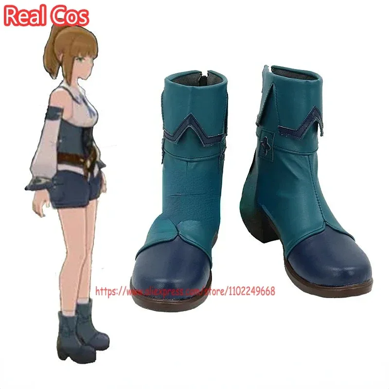 

RealCos Genshin Impact Ellin Обувь для косплея Сапоги Хэллоуин Косплей Костюм Аксессуары