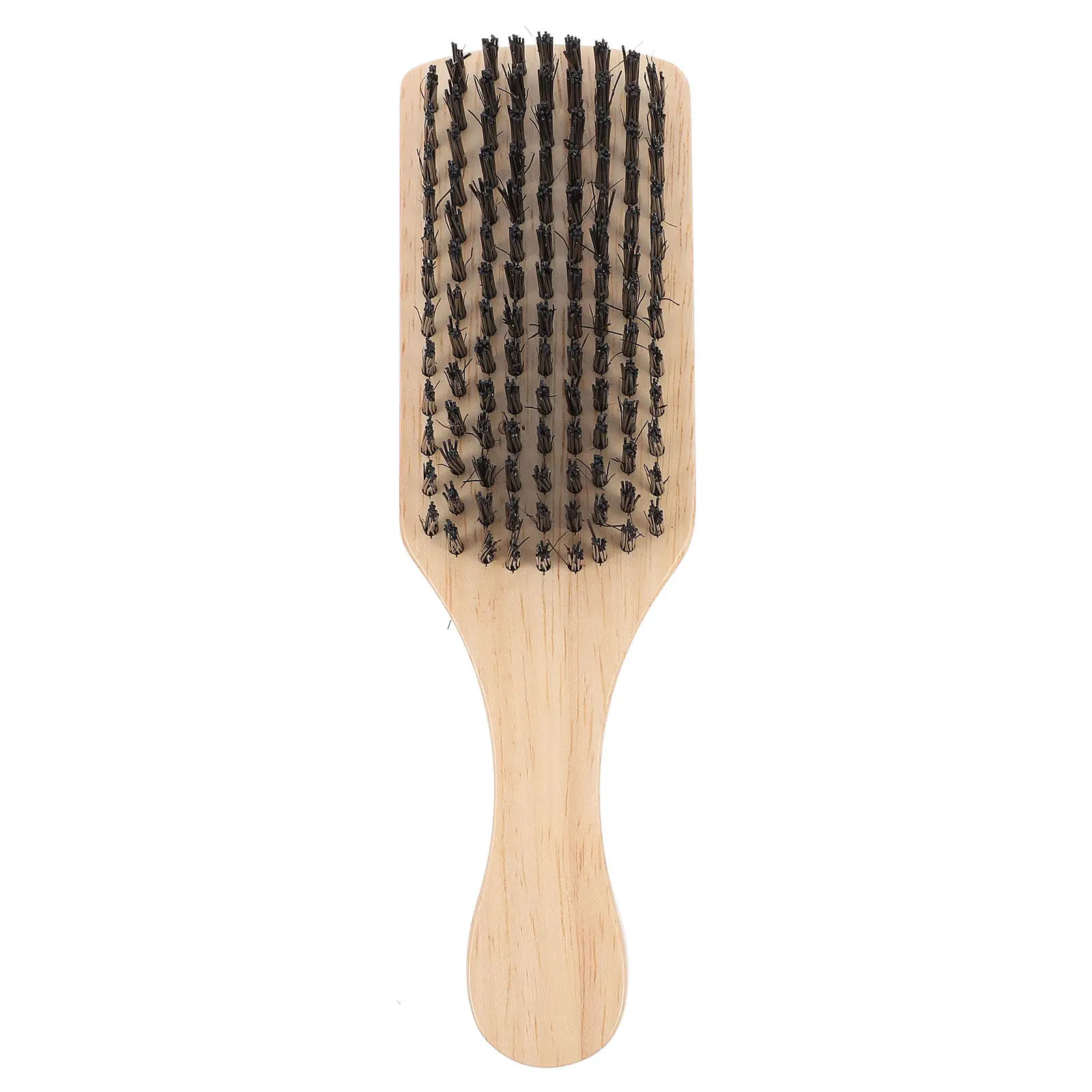 1Pcs Beard Brush Retro Oil Head Stiff Boar Bristles Exfoliating Skin Reducing Itch Grooming Tool Barber Shredded Hair Brush Men