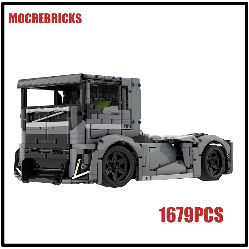 MOC-152582 Knight Truck Mini Building Blocks Sets DIY Engineering Car Technology Model Bricks Popular Children's Collection Toys