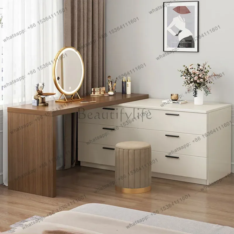 Premium Nordic Girls Dressing Table Storage Charm Luxury Dressing Table Bedroom Multifunctional