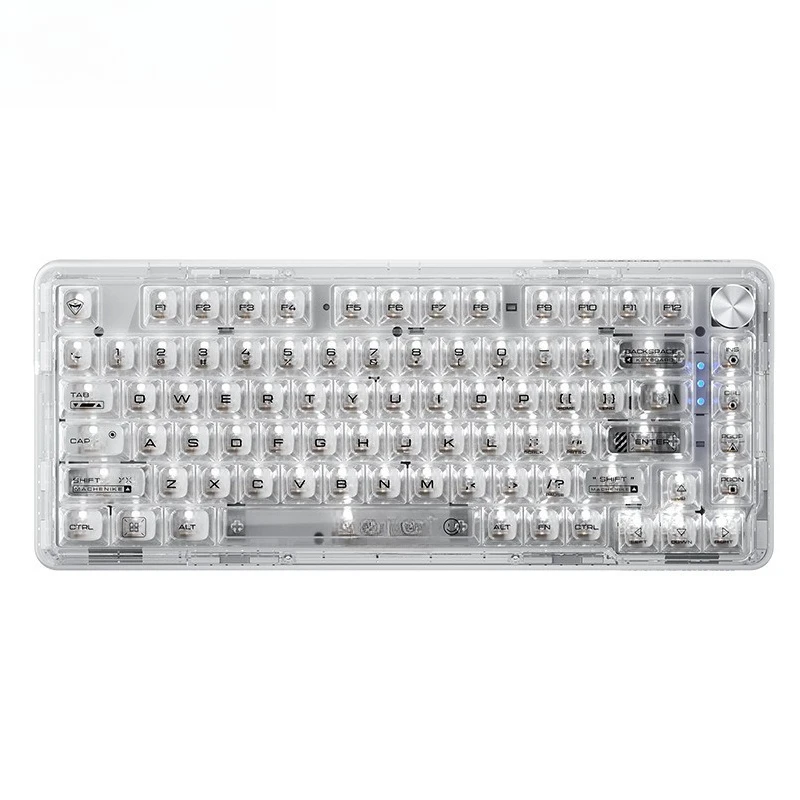 Mechanical keyboard hot-swappable three-mode transparent keycap computer office game girl Wang Claw