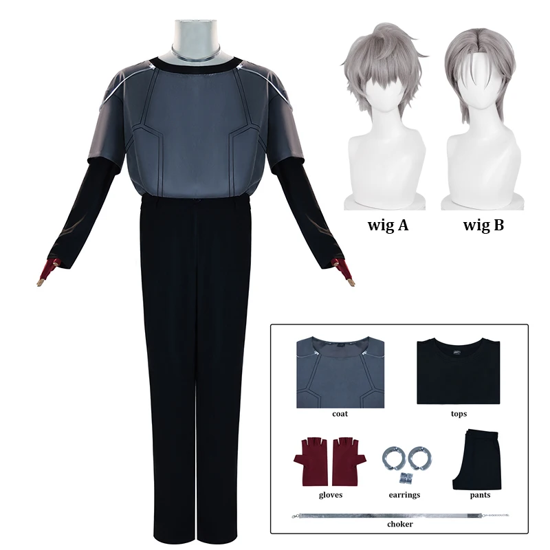 

Till Cosplay Alien Stage Cosplay Costume Wig Men Women Halloween Carnival Party Role Playing Suit Clothes Outfit