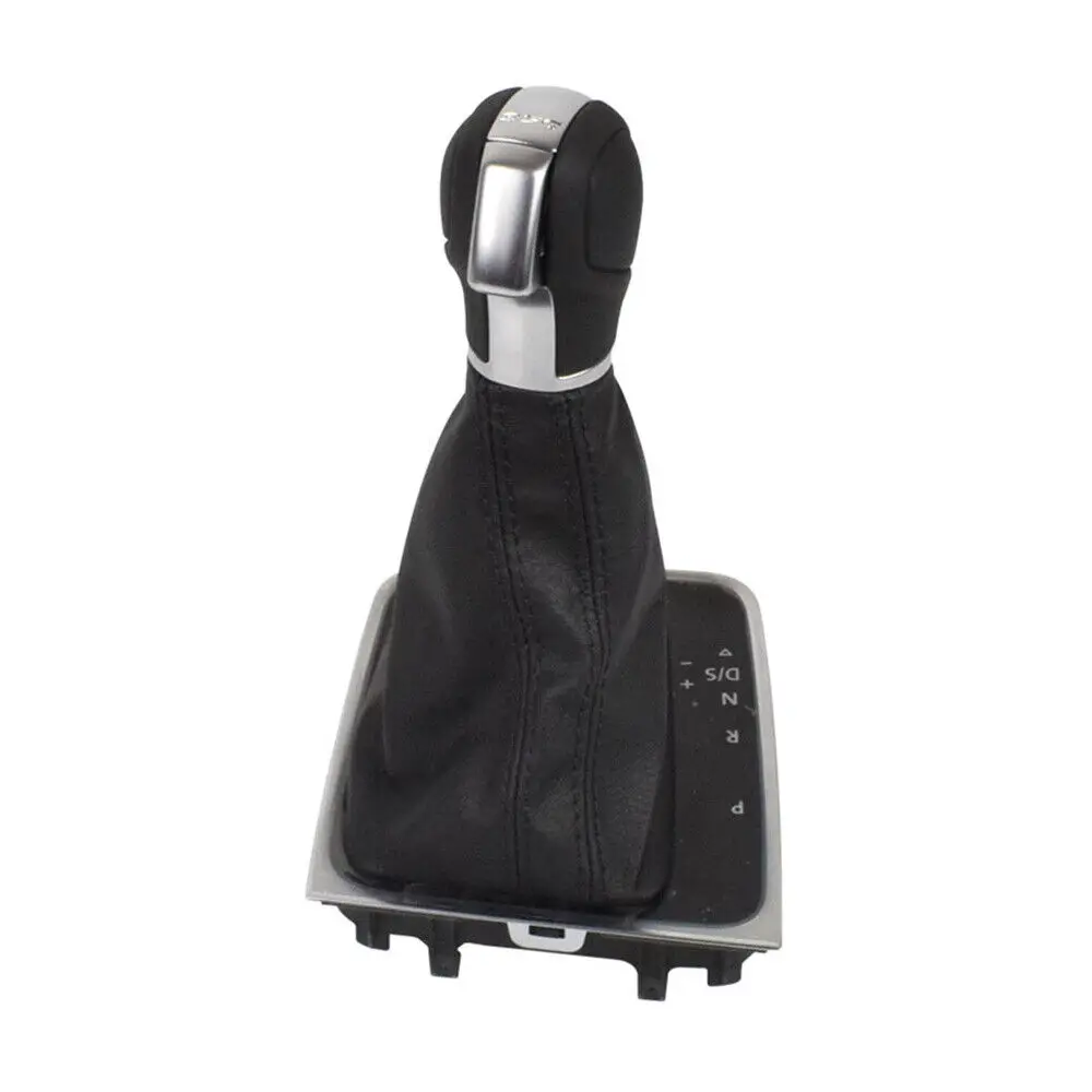 WXZOS Leather Automatic Gear Shift Knob w/Bezel Kit 5GG713203C for VW Golf MK7