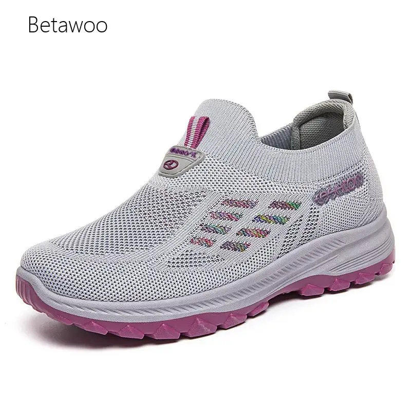 

Minimalist Lightweight Breathable Slip-On Walking Trainers Ladies Casual Outdoor Footwear