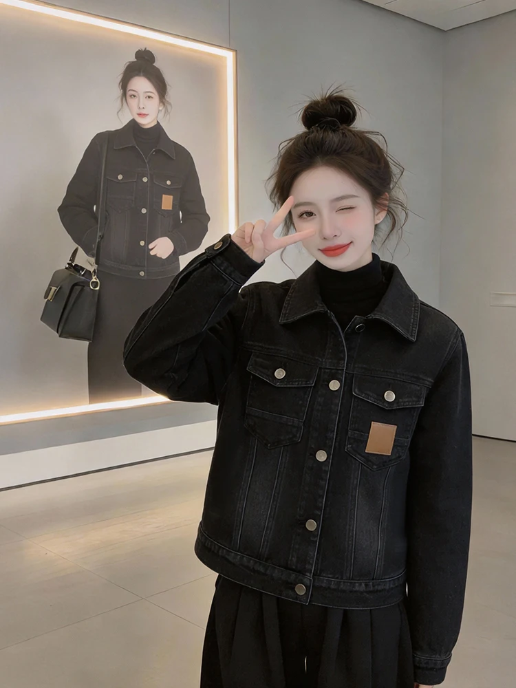 

Faionable Younglooking down Filled Cotton Jaet Women's ort Sle Winter Warm Long Sve Coat Casual Loose Fit Ladies O...