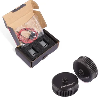 2pcs Worker ABS modified flat grain flywheel wheel + Worker modified 132 Motor set toy accessories Nerf toy gun