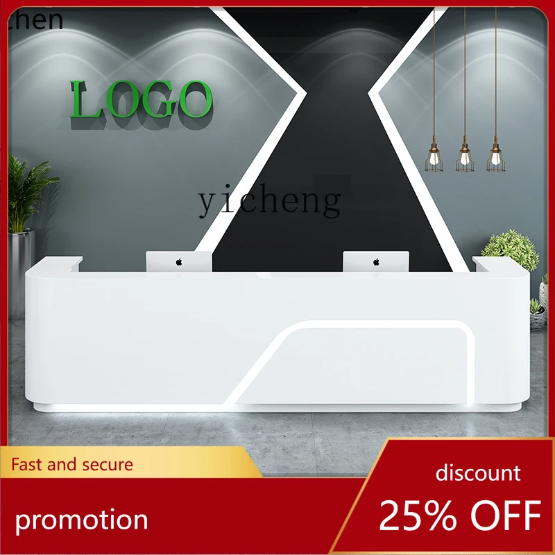 

HXL company paint front desk desk curved beauty salon checkout page