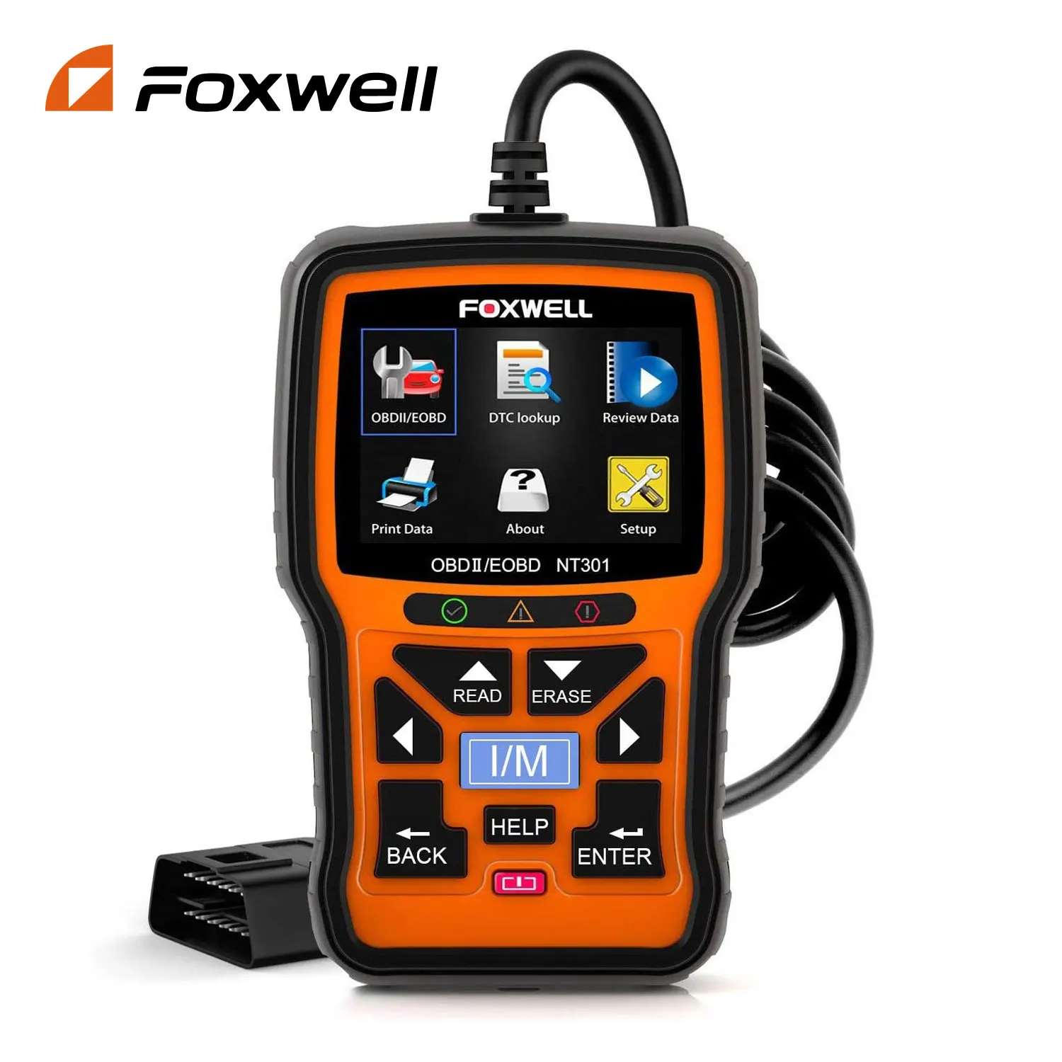 FOXWELL NT301 OBD2 Scanner Check Engine Light Code Reader Professional EOBD ODB2 OBD 2 Automotive Scanner Car Diagnostic Tool