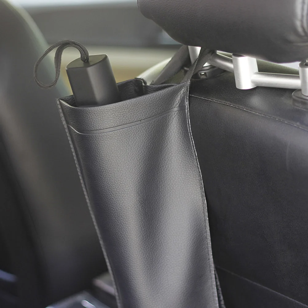 

Rain Shield Sleeve Artificial Car Umbrella Holder Foldable For Long Short Handle Umbrellas Car Back Seat Organizer