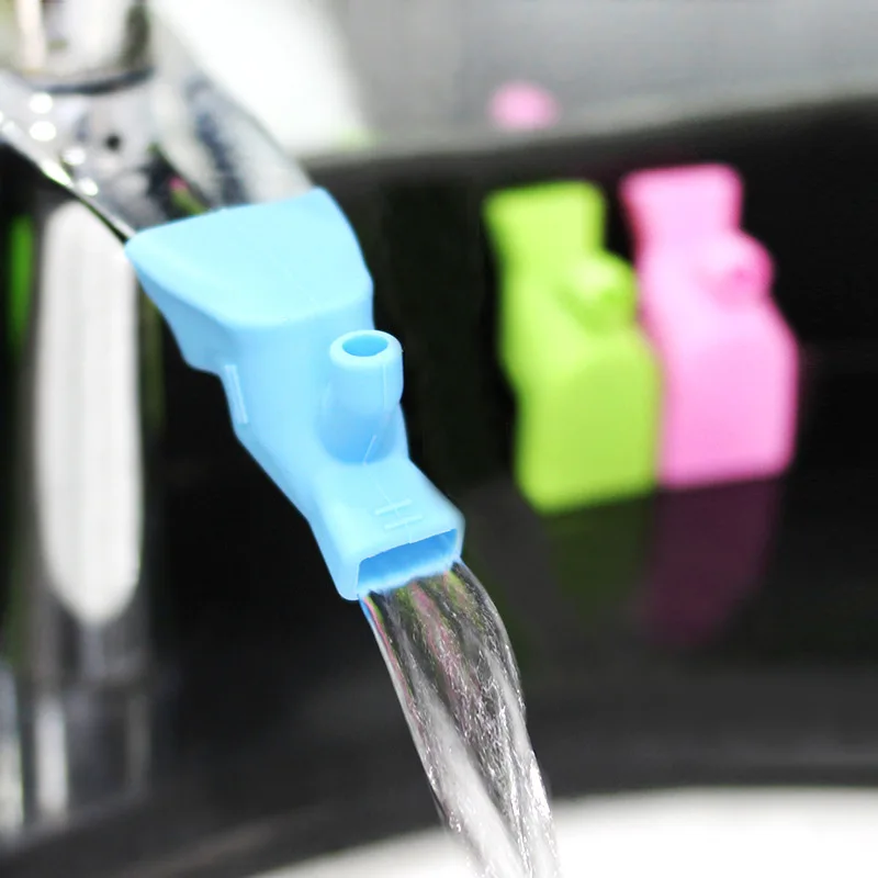 Water-saving Extension Faucets Water Nozzle Guide Vane Faucet Extender Tap Filter Children Rubber Home Bathroom Tools