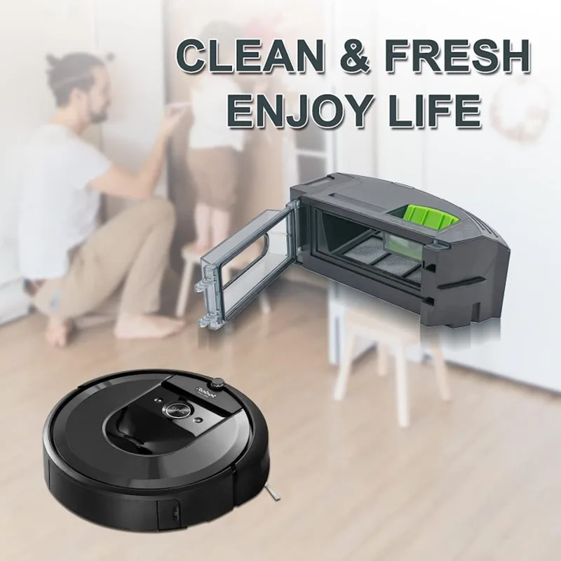 Suku cadang pengganti kotak tempat sampah untuk iRobot Roomba e/i/J Series i7 e5 e6 i1 i3 i4 i6 i7 + i8 J7 Penyedot Debu