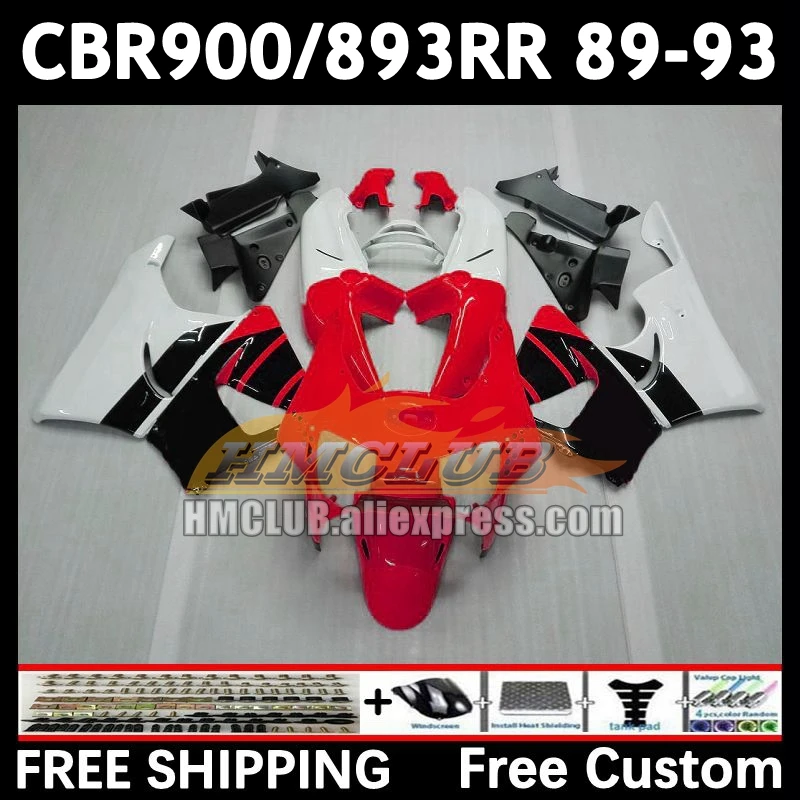 Fairing For HONDA CBR 893RR CBR900RR CBR900 CBR893 RR 71No.76 CBR893RR 89 90 91 92 93 1989 1990 1991 1992 1993 Body red black