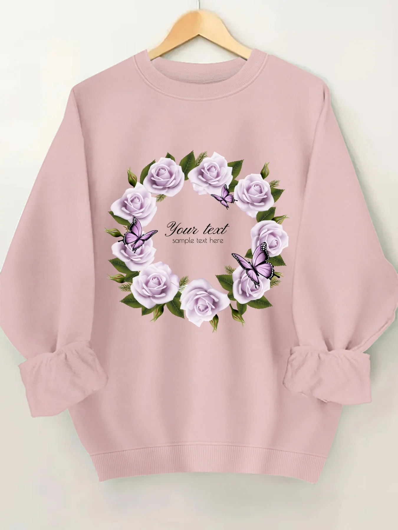 

Модный свитшот с цветочным принтом и круглым вырезом для женщин, стильный женский пуловер с принтом и круглым вырезом, худи