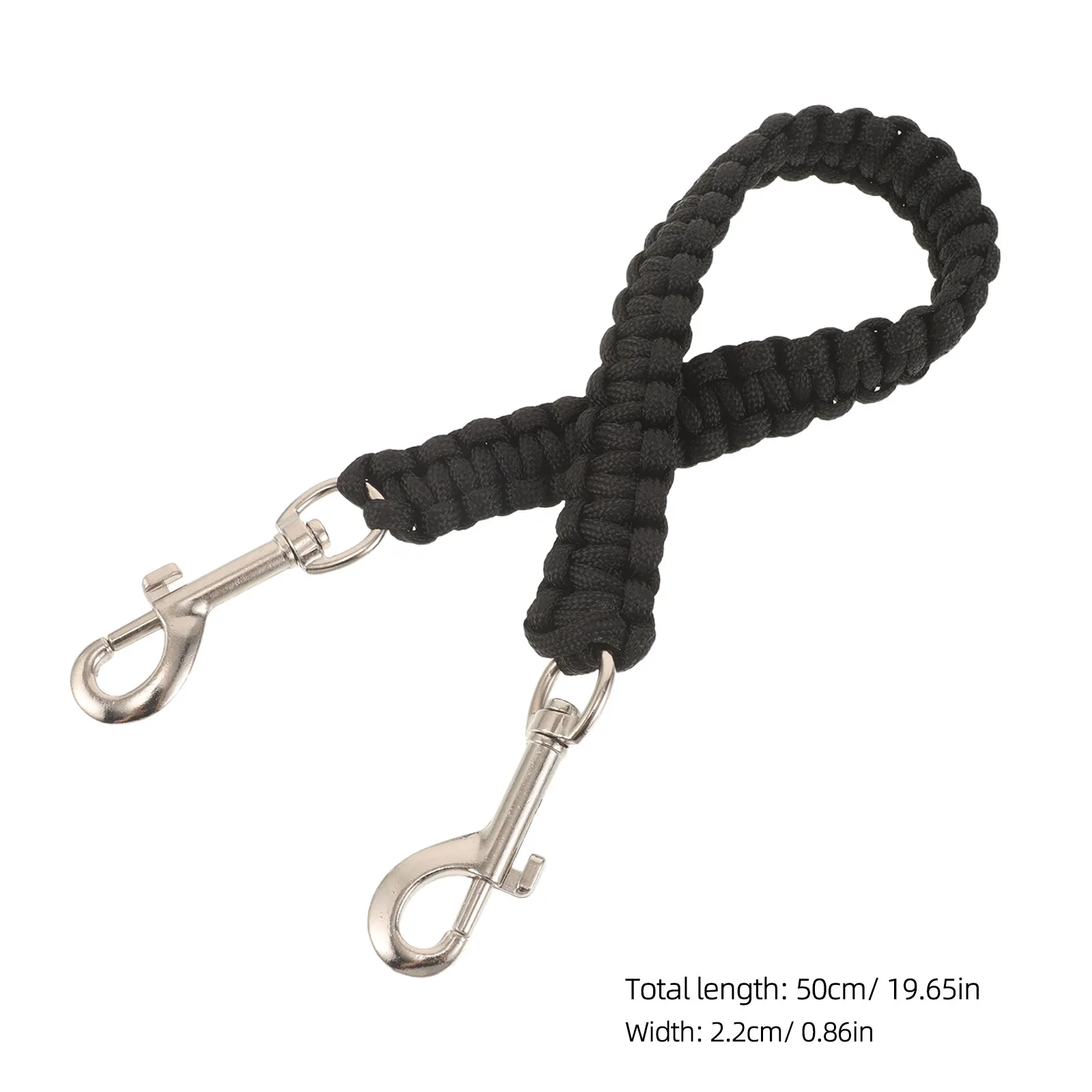 Polyester Black Braided Saddle Grab Strap Snap Horse Saddle Training Band English Riding Balance Strap Equestrian Stability
