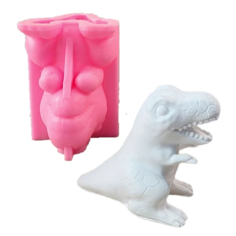 Dinosaur Candle Silicones Molds, Animal Candle Molds for Making Candle Soap Gypsum Decorations Holiday Present