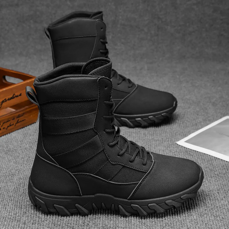 2025 Autumn and Winter New Men's Shoes Outdoor Fashion Trend Men's Boots Casual Sports High Top Plus Size Short Boots Men Shoes