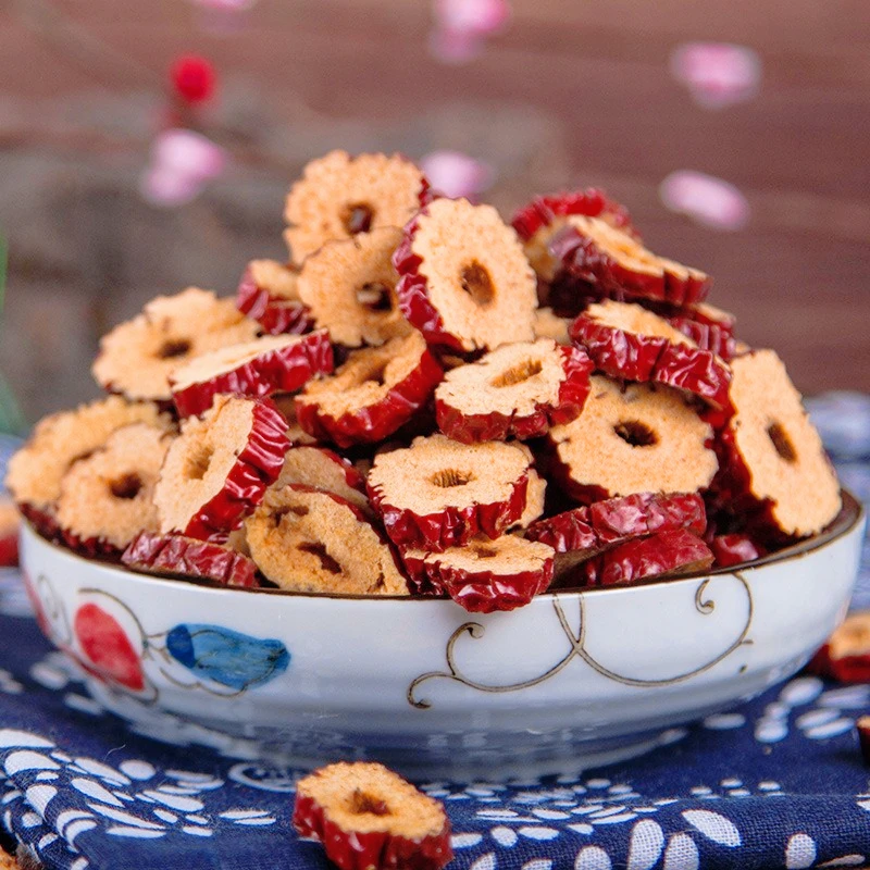 عالية الجودة الطبيعية المجففة الأحمر تاريخ الأحمر شرائح العناب للزينة الزفاف الصابون شمعة مزيج مواد زهرة مجففة صنع