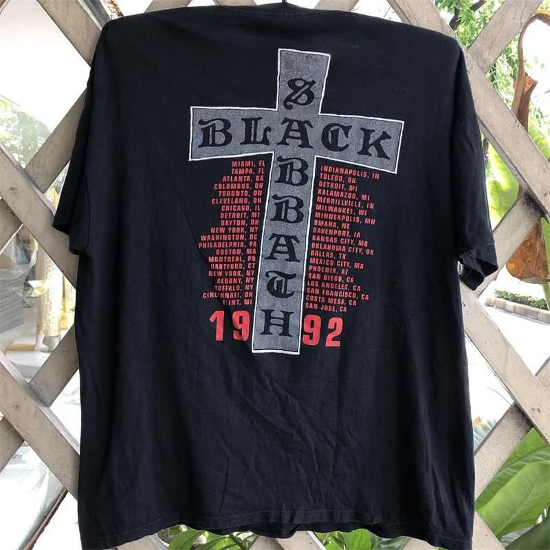 Black Sabbath Black Sabbath European and American rock band metal short-sleeved lazy style trend women's T-shirt