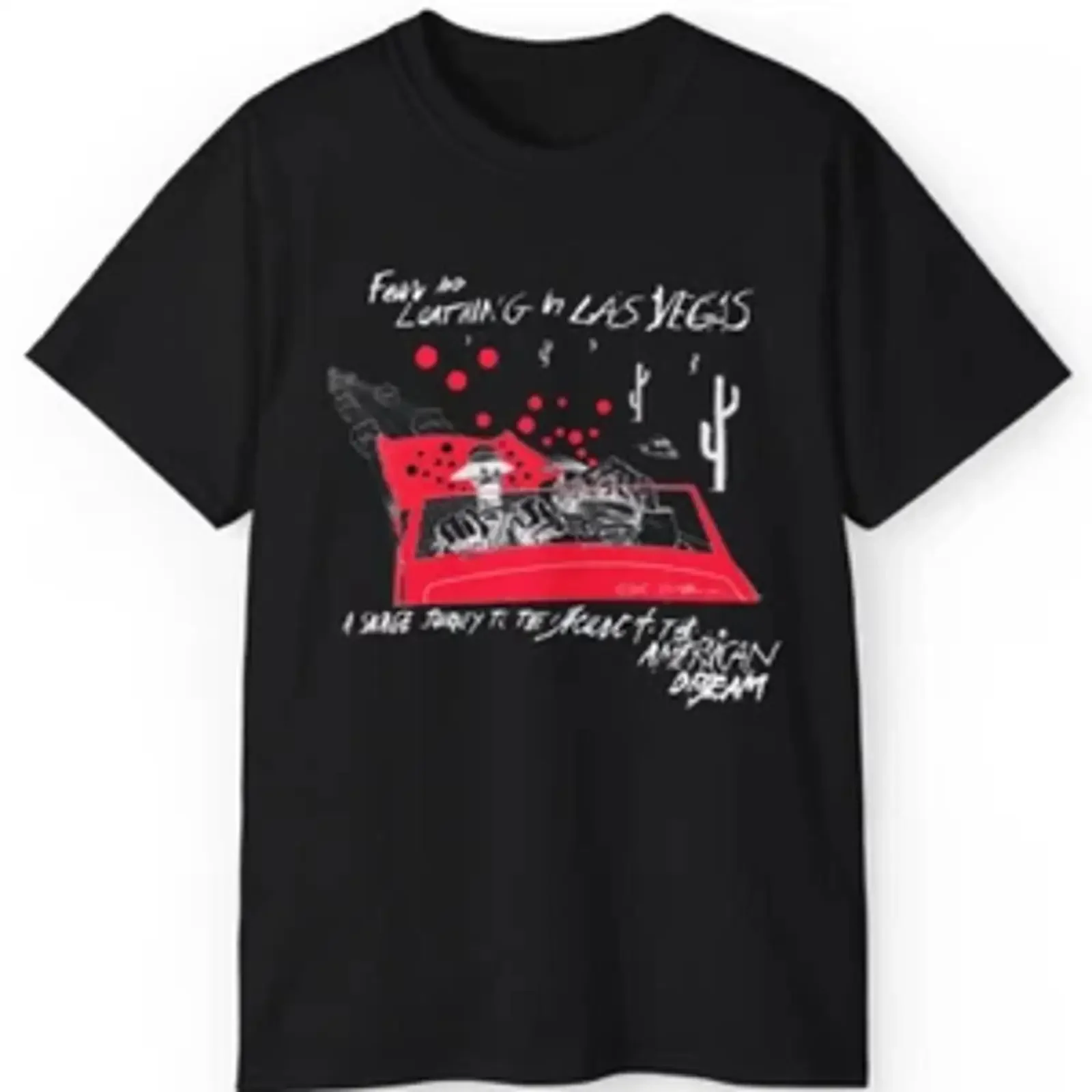 Rare Ralph Steadman Fear And Loathing T Shirt S 5XL bLACK All Size vintage Washed graphic Stylish fashion Stretched Versatile
