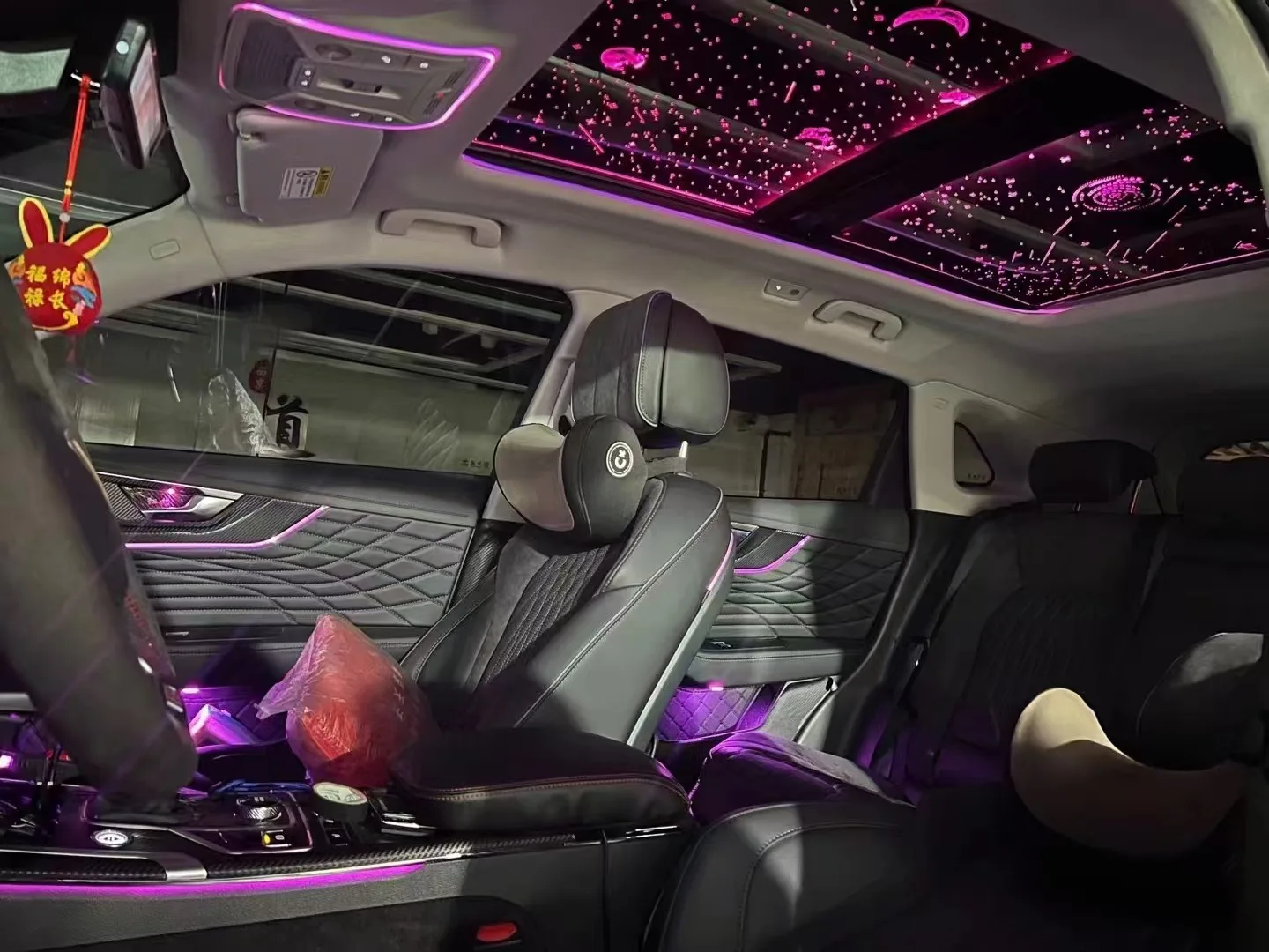 Multifunctional Car Sunroof Starry Sky Film Voice Activated Color Changing Interior Ambient Light