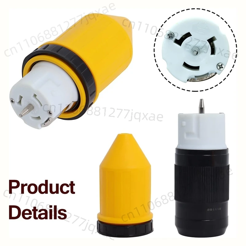 

AS63-50AMP Вилка поворотного замка, гнездо с защитной крышкой, разъем генератора 50 А, вилка генератора 125 В/250 В