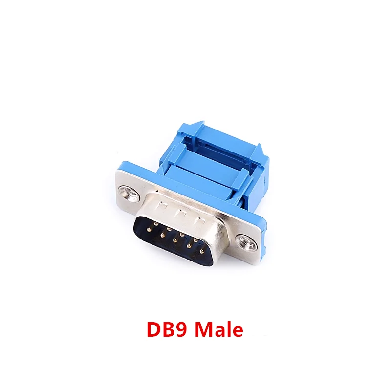 5Pcs DB9 DB15 DB25 DB37 DIDC9/DIDC15/DIDC25/DIDC37 Male Female Plug Serial Port Connector Idc Crimp Type D-SUB Rs232 Adapter