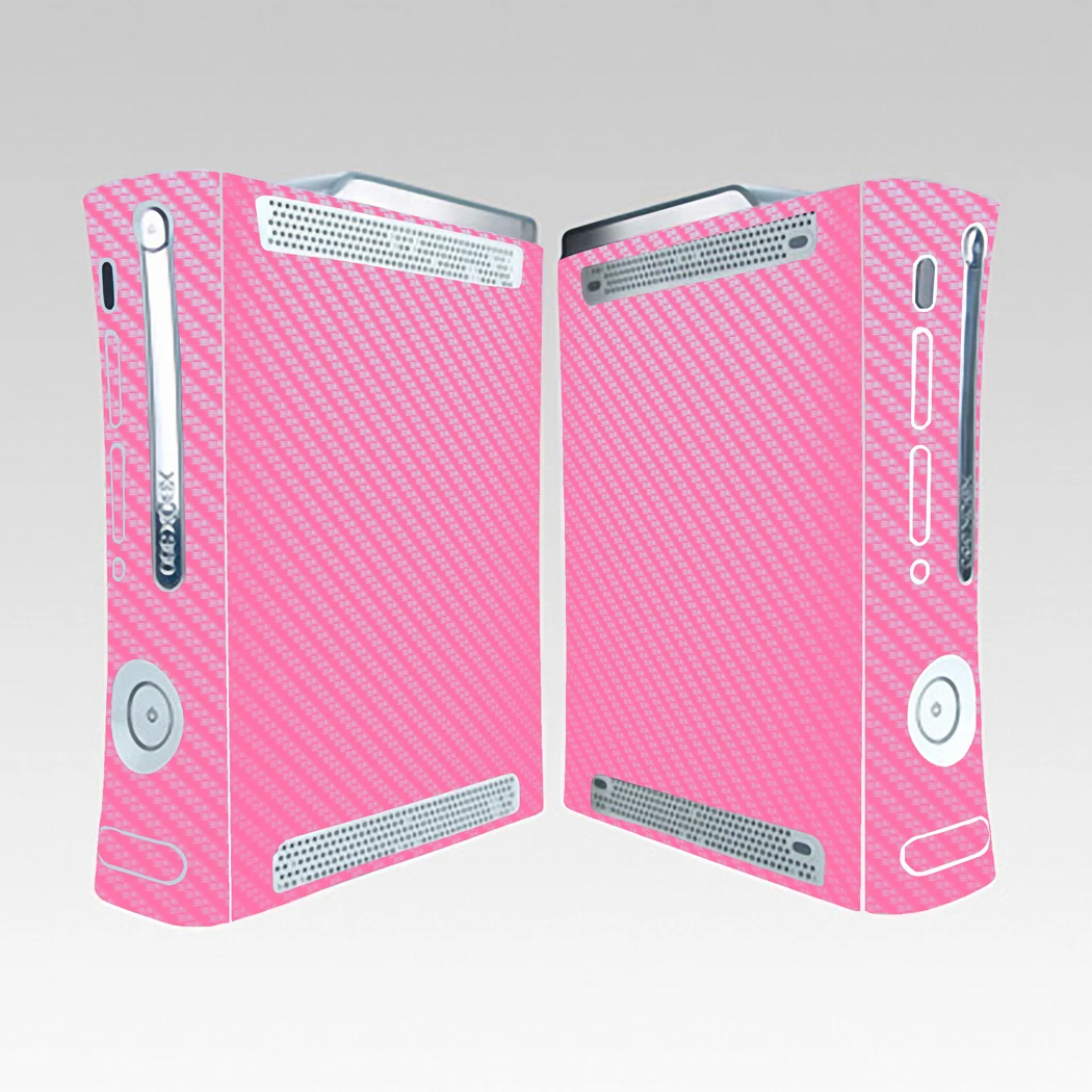 7 ألوان ألياف الكربون جلد فينيل ملصق حامي لمايكروسوفت Xbox 360 الأصلي الدهون و 2 تحكم جلود ملصقات