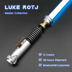 TXQSABER Noe Pixel Luke Skywalker Lightsaber Jedi Heavy Dueling Luke ROTJ Light Sword Smooth Swing FOC Ghost Effects Cosplay Gif