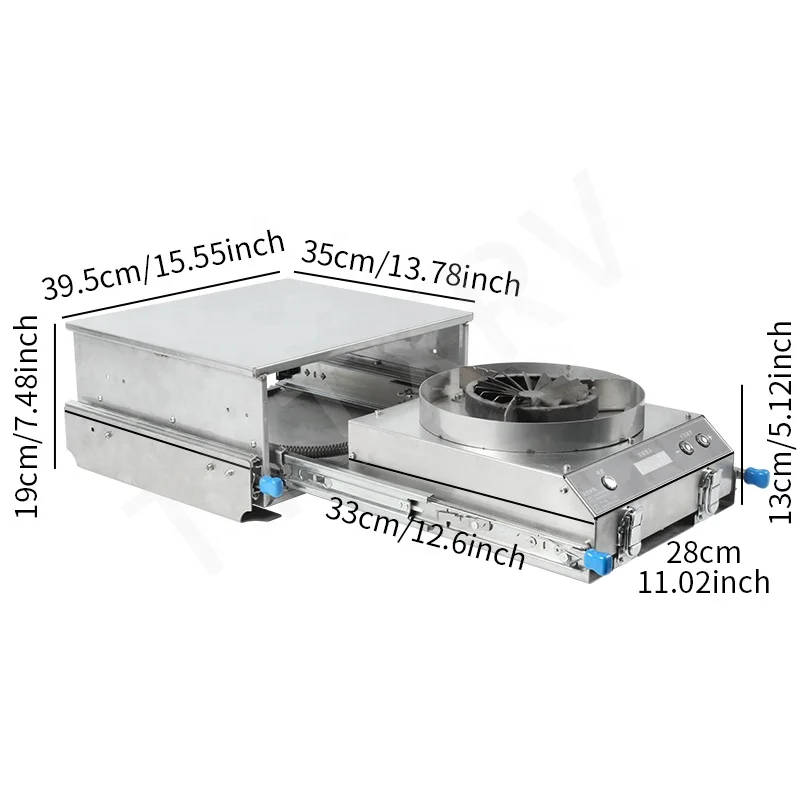 High-strength RV Accessories Windproof Gas Burner Aluminum Alloy Electronic Display Vehicle Camping Portable Stove