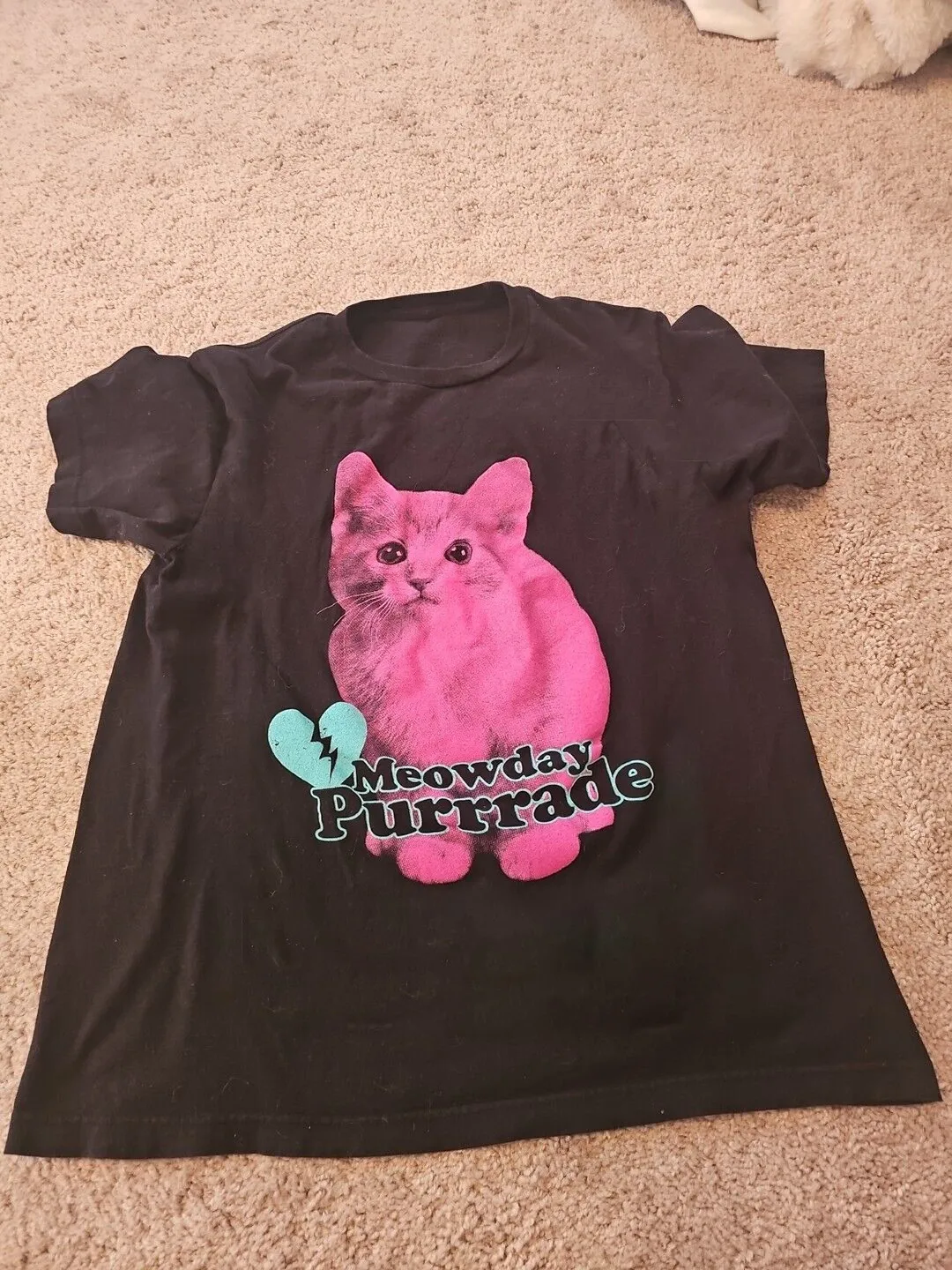Редкая футболка унисекс Mayday Parade Band Cat Meowday Purrade, все размеры MC474