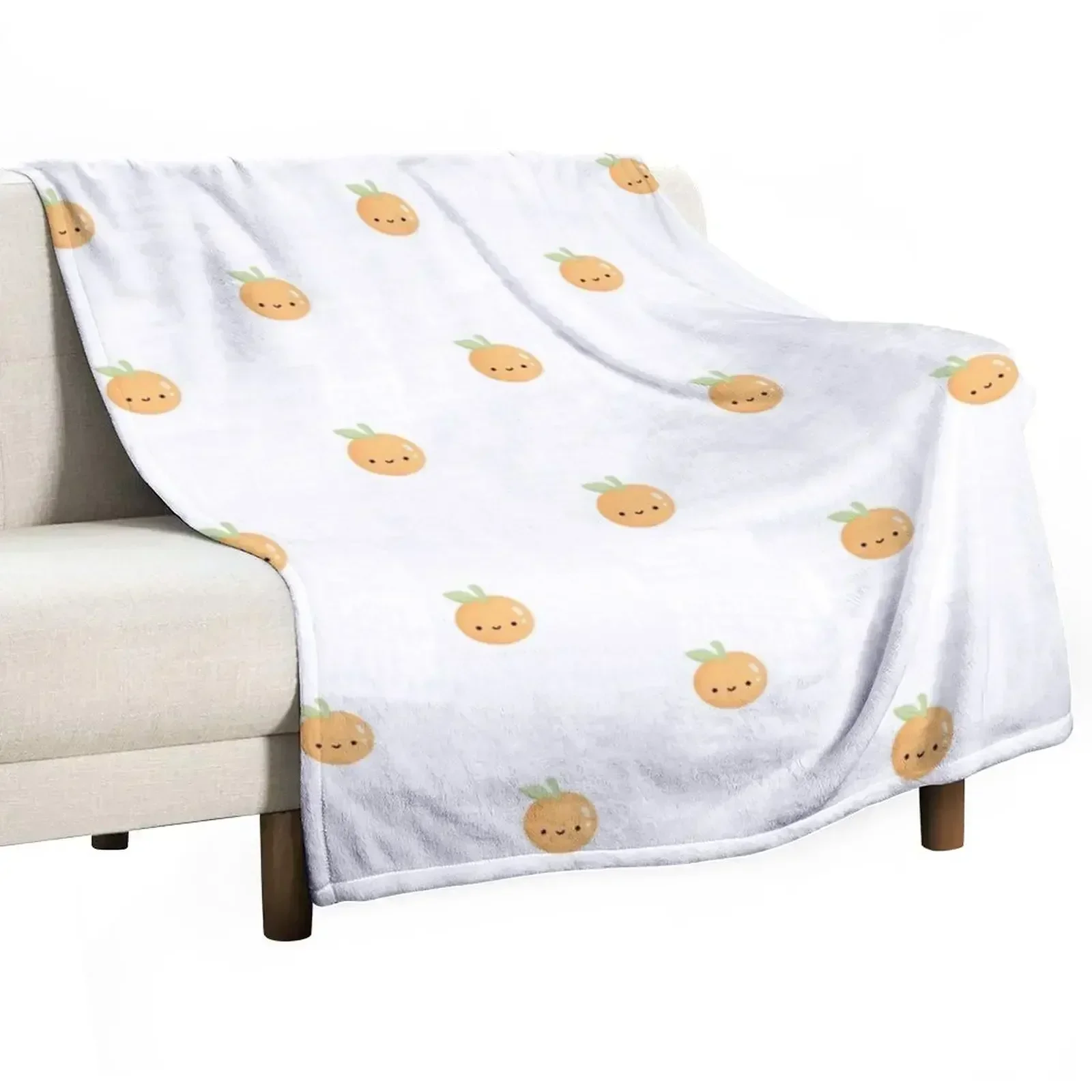 

happy little orange Throw Blanket Luxury Thicken christmas decoration Blankets