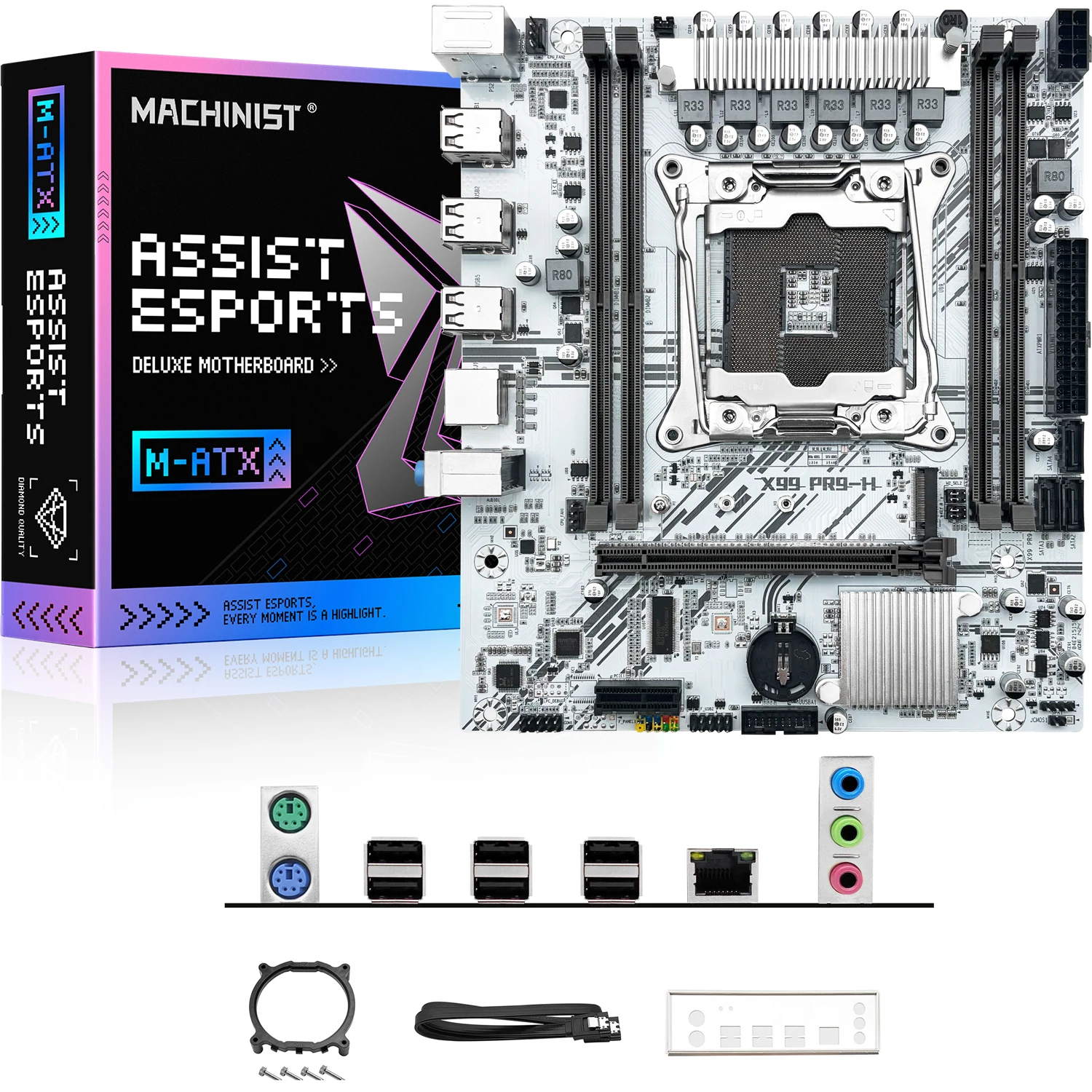 x99-machinist-pr9-h-carte-mere-blanche-lga2011-3-prend-en-charge-le-processeur-e5-2680-2650-v4-et-la-memoire-ram-ddr4-ecc-prenant-en-charge-nvme-sata-m2-m-atx