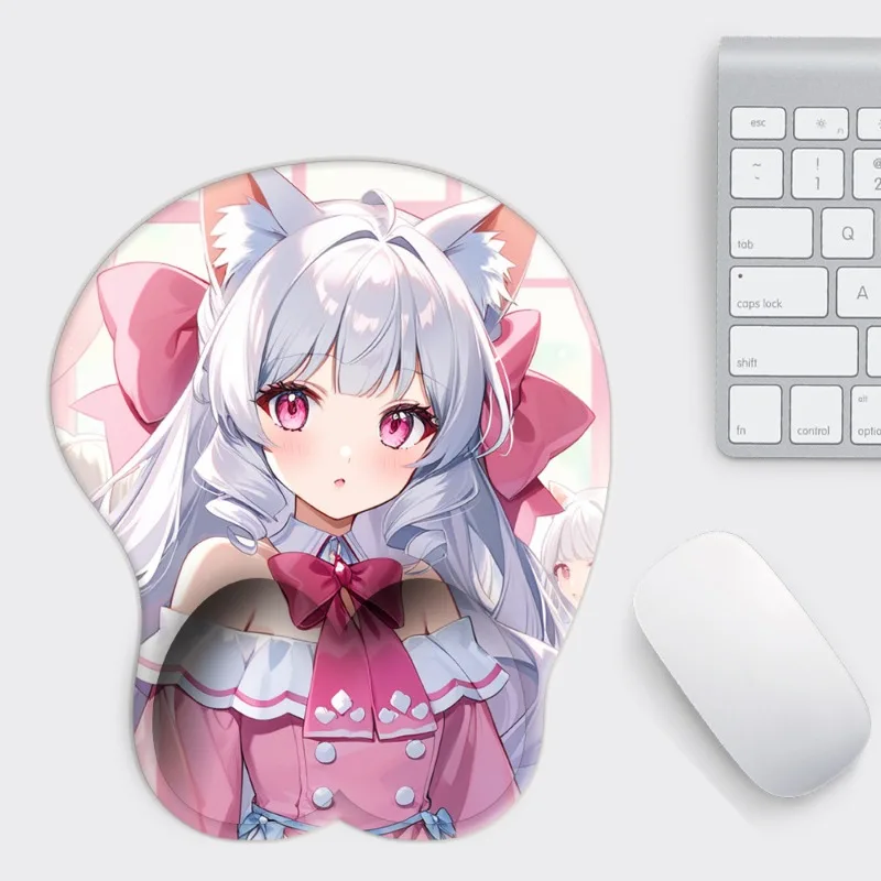 

Cute Girl Mouse Pad Gamer Non Slip Wrist Rest Mousepad Anime Durable Comfortable Office Computer Desk Mat Gaming Accessories