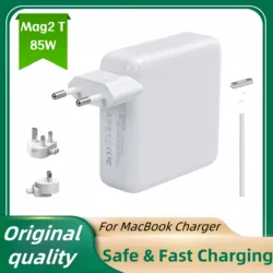 85W Magsafe 2 T Power Adapter Compatible with MacBook Charger for MacBook Air / Pro Mag 2 T Magnetic Power Adapter Charger A1398