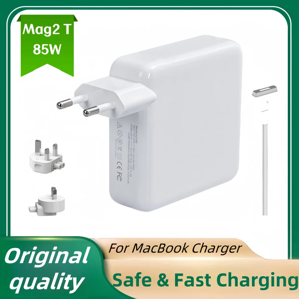 85W Mag2 T Power Adapter Compatible with MacBook Charger for