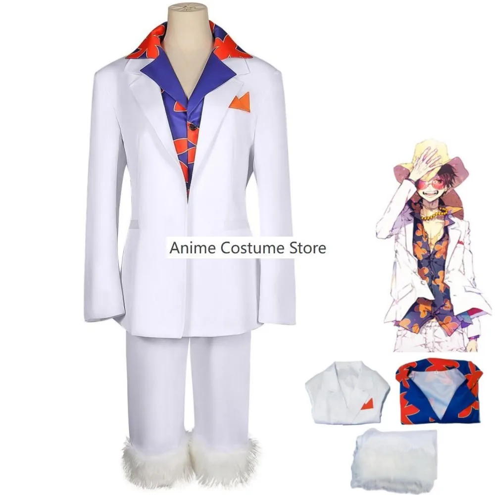 Anime Monkey D. Luffy Cosplay Costume Straw Hat Boy Print Shirt White Uniform Full Set Adult Man Halloween Carnival Suit