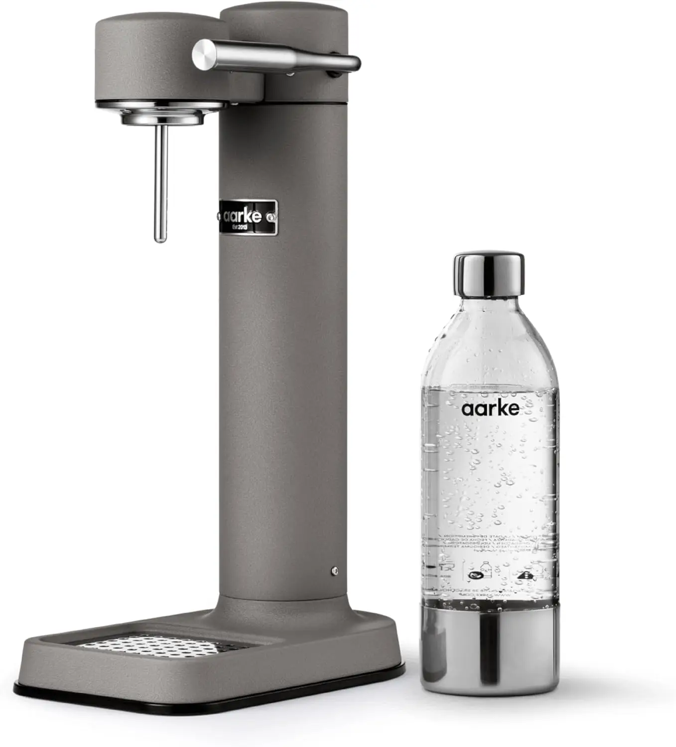 

aarke Carbonator lll, Sparkling & Carbonation Water Machine, Stainless Steel with PET BPA-Free Reusable Bottle Volume 800 mL