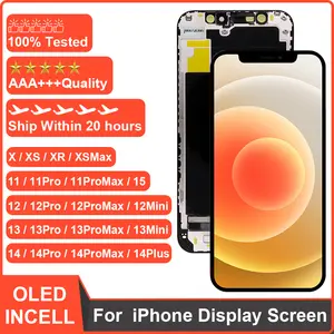 Bilashmart iphone 11 12 13 Pro Max 13 Mini 14 Plus Display Screen Digitizer Assembly OLED iPhone X XR XS Max LCD Incell