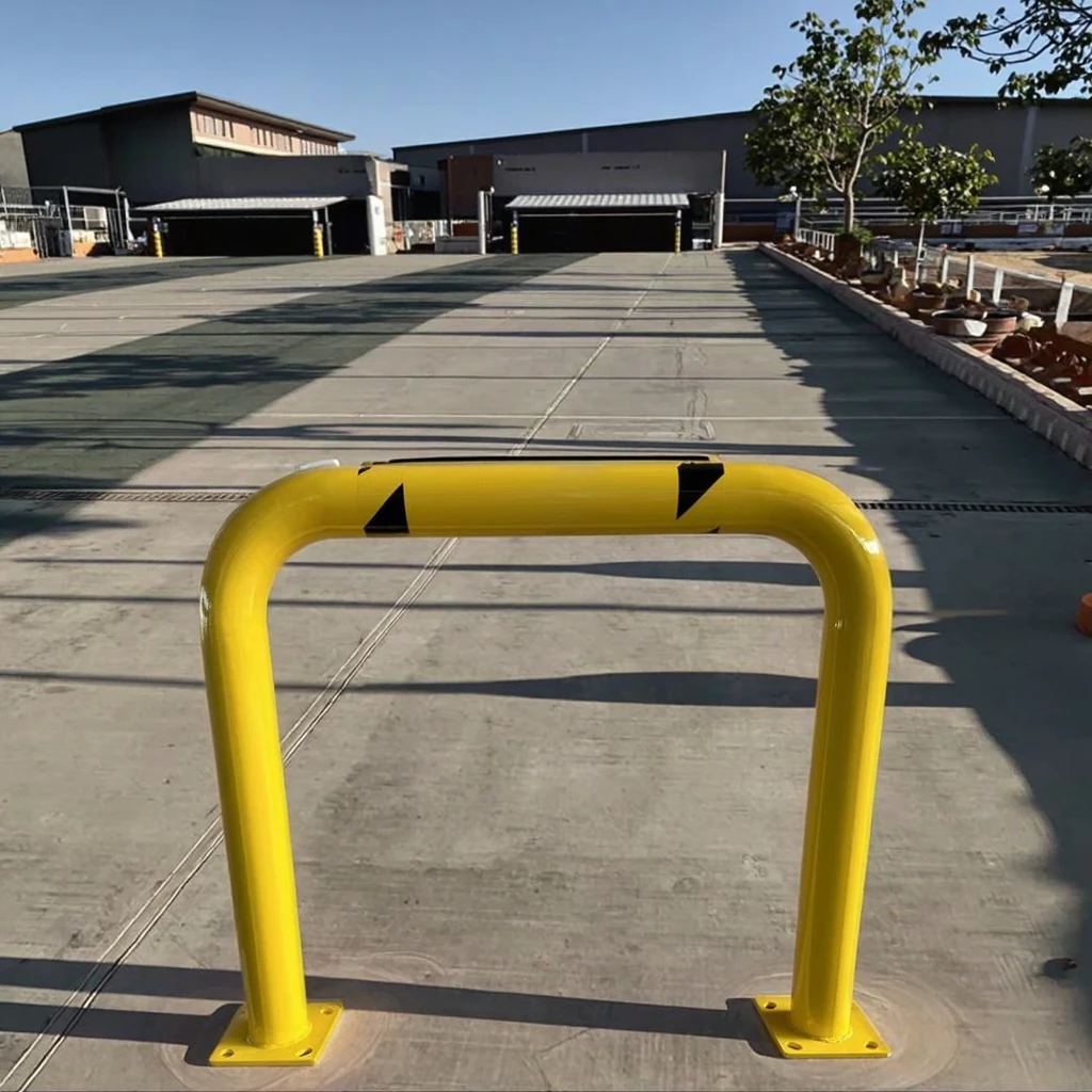 High Profile Machinery Guard Safety Steel Machine Guard Heavy Duty U- Bollard Security Hoop Barrier Protective Parking Loop