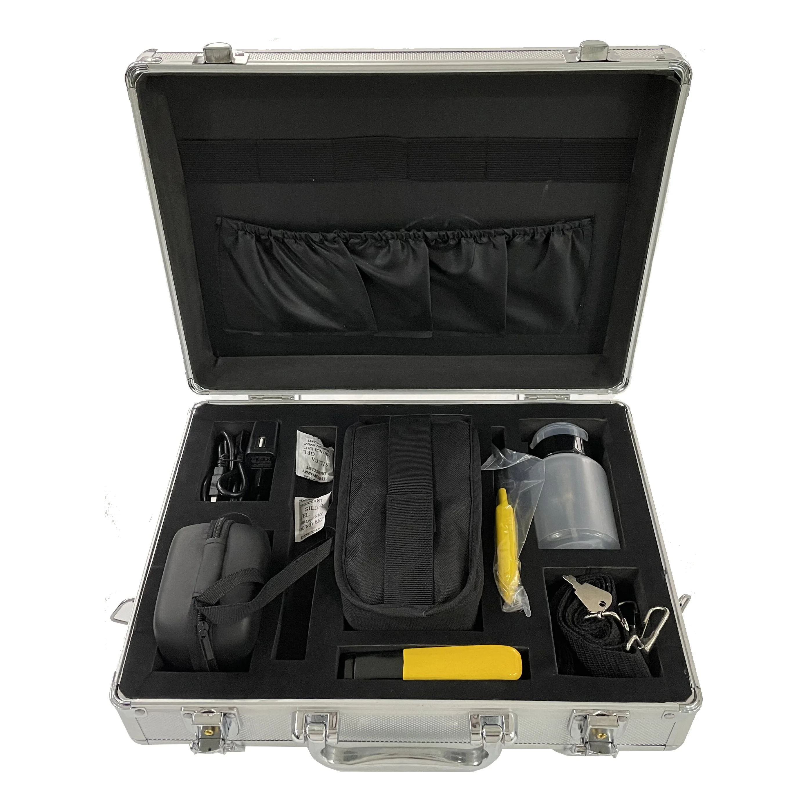 سعر صندوق أدوات الألياف الضوئية مع مقياس طاقة الألياف الساطور المعدني ذو طيات تجريد الألياف #1