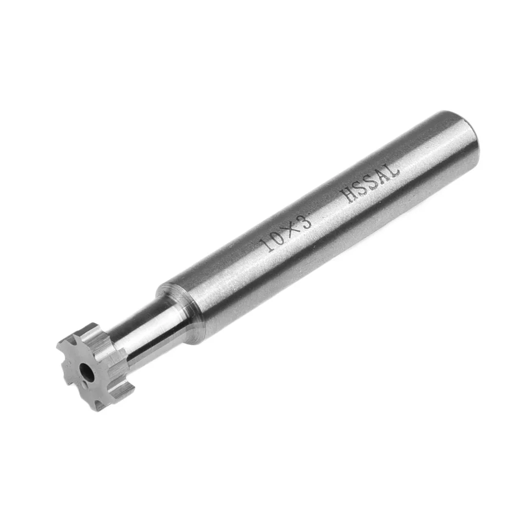 Tスロットドリルヘッド,ドリルチップ,直径10mm * 3mm,ルータービットツール,6フルート,hssエンドミル,実用的